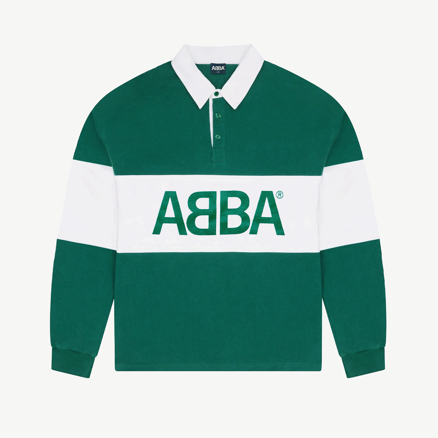 ABBA Vintage Rugby Sweater Green ABBA