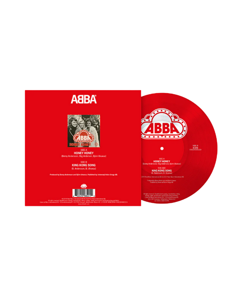 ABBA - Honey, Honey (English) / King Kong Song: Picture Disc Vinyl 7" Single