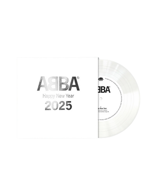 ABBA - Happy New Year (2025): Exclusive White Vinyl 7"