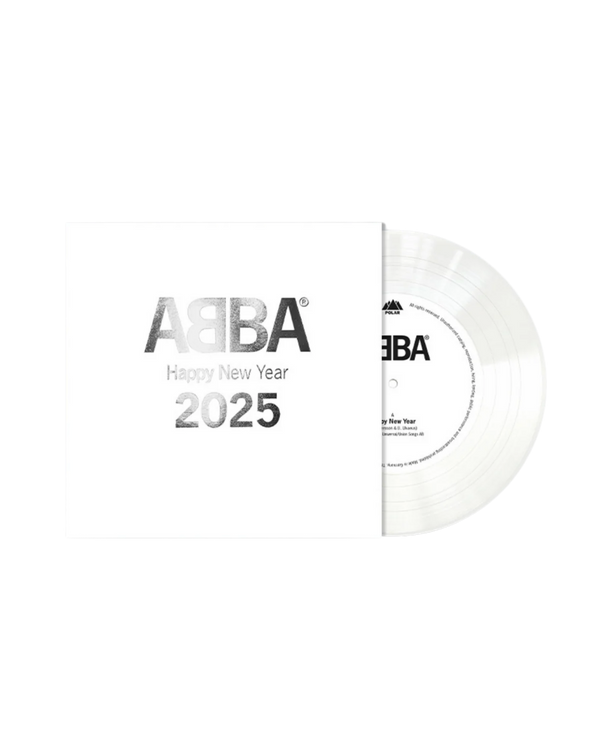 ABBA - Happy New Year (2025): Exclusive White Vinyl 7"