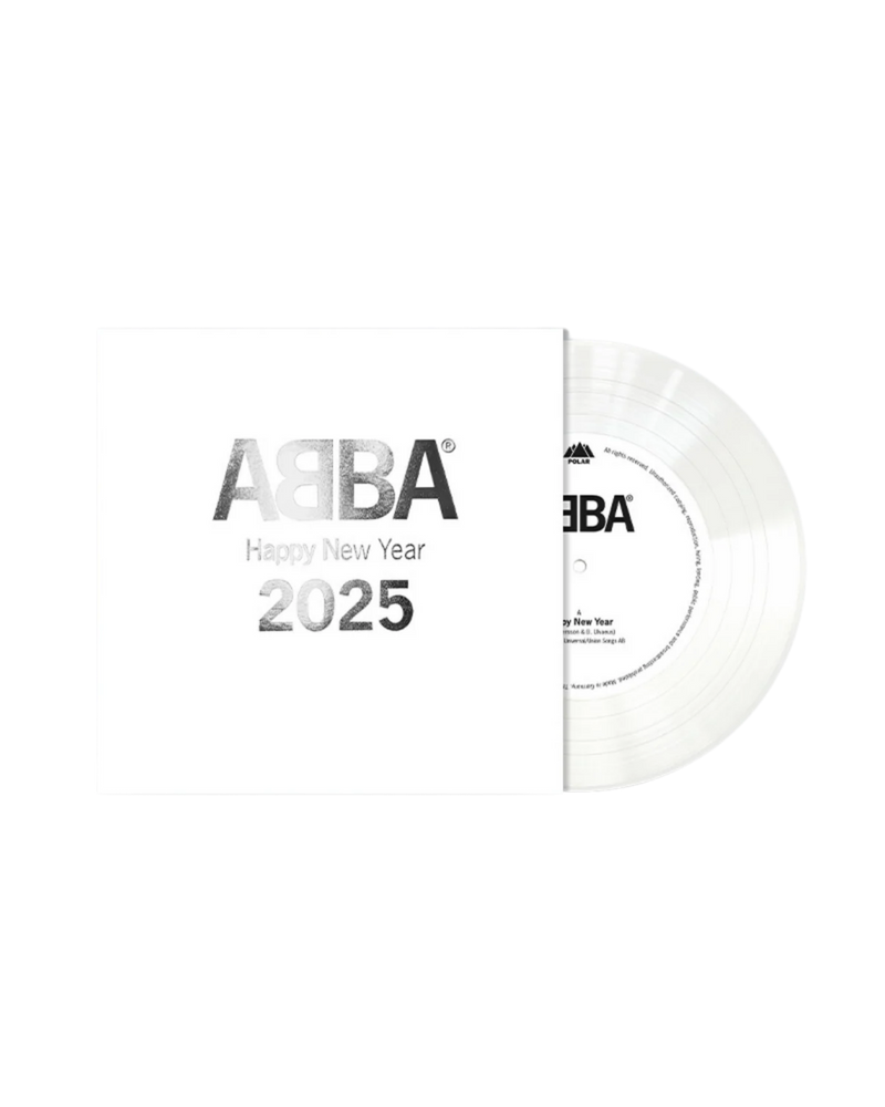 ABBA - Happy New Year (2025): Exclusive White Vinyl 7"