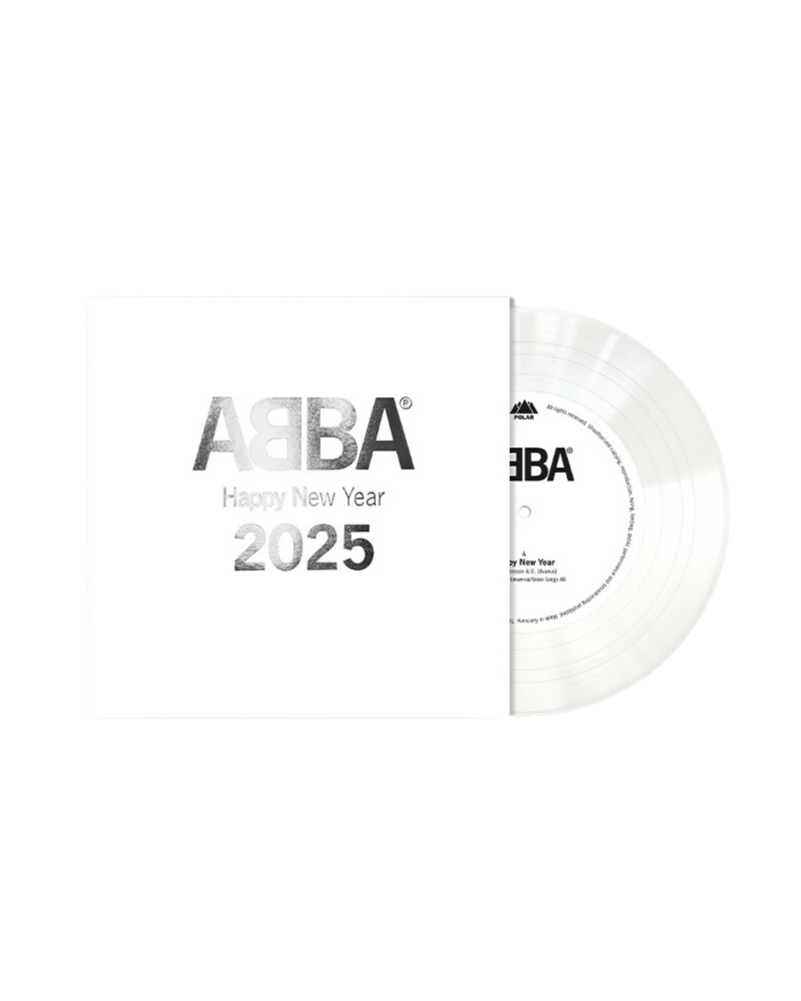 ABBA - Happy New Year (2025): Exclusive White Vinyl 7"