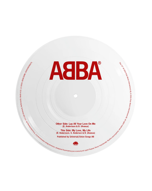 ABBA - Lay All Your Love On Me / My Love, My Life: Picture Disc Valentine’s 10" Vinyl