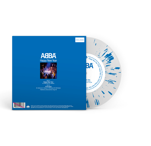 ABBA - Happy New Year (2024): Limited White/Blue Vinyl 7" Single