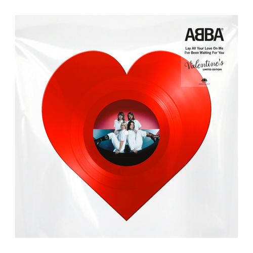 ABBA - Lay All Your Love On Me / I’ve Been Waiting For You: Heart-Shaped Valentine’s 12" Vinyl
