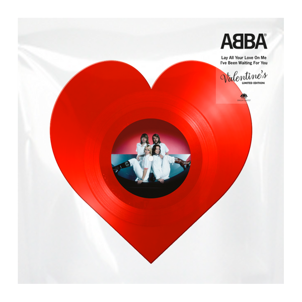 ABBA - Lay All Your Love On Me / I’ve Been Waiting For You: Heart-Shaped Valentine’s 12" Vinyl