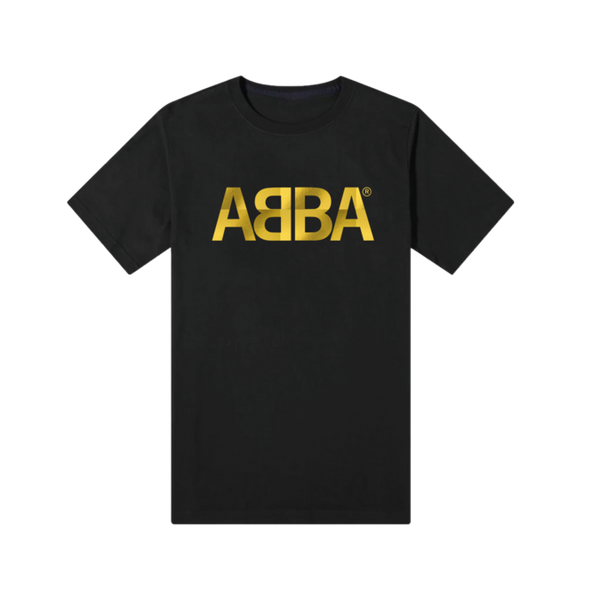 ABBA - Abba Gold: Logo Black T-Shirt