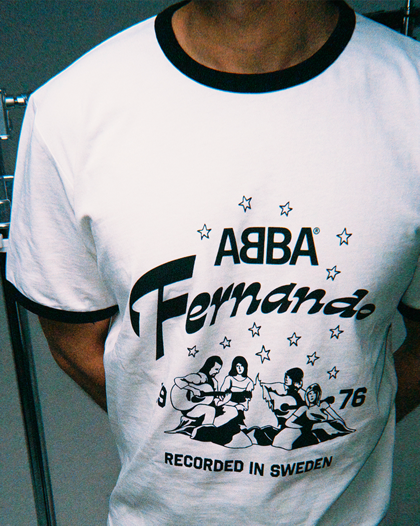 ABBA - Fernando Ringer T-shirt (Black/White)