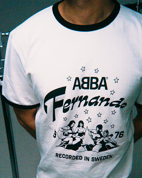 ABBA - Fernando Ringer T-shirt (Black/White)