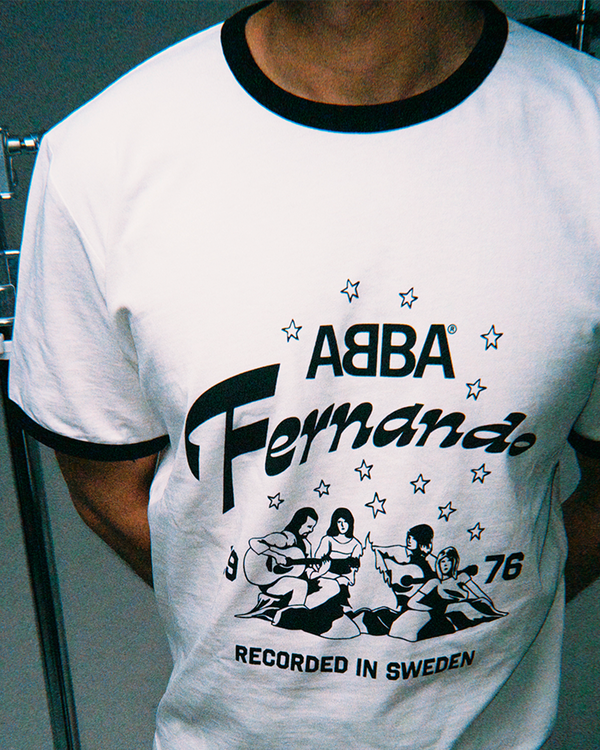 ABBA - Fernando Ringer T-shirt (Black/White)