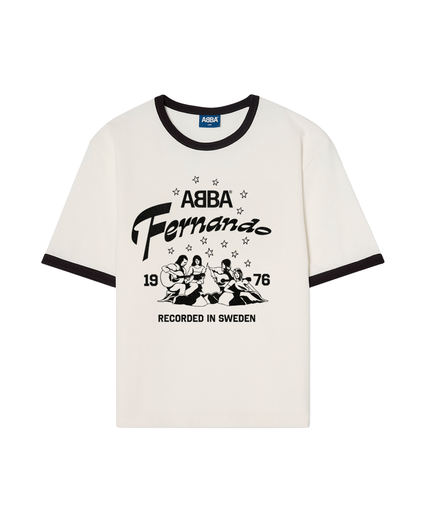 ABBA - Fernando Ringer T-shirt (Black/White)