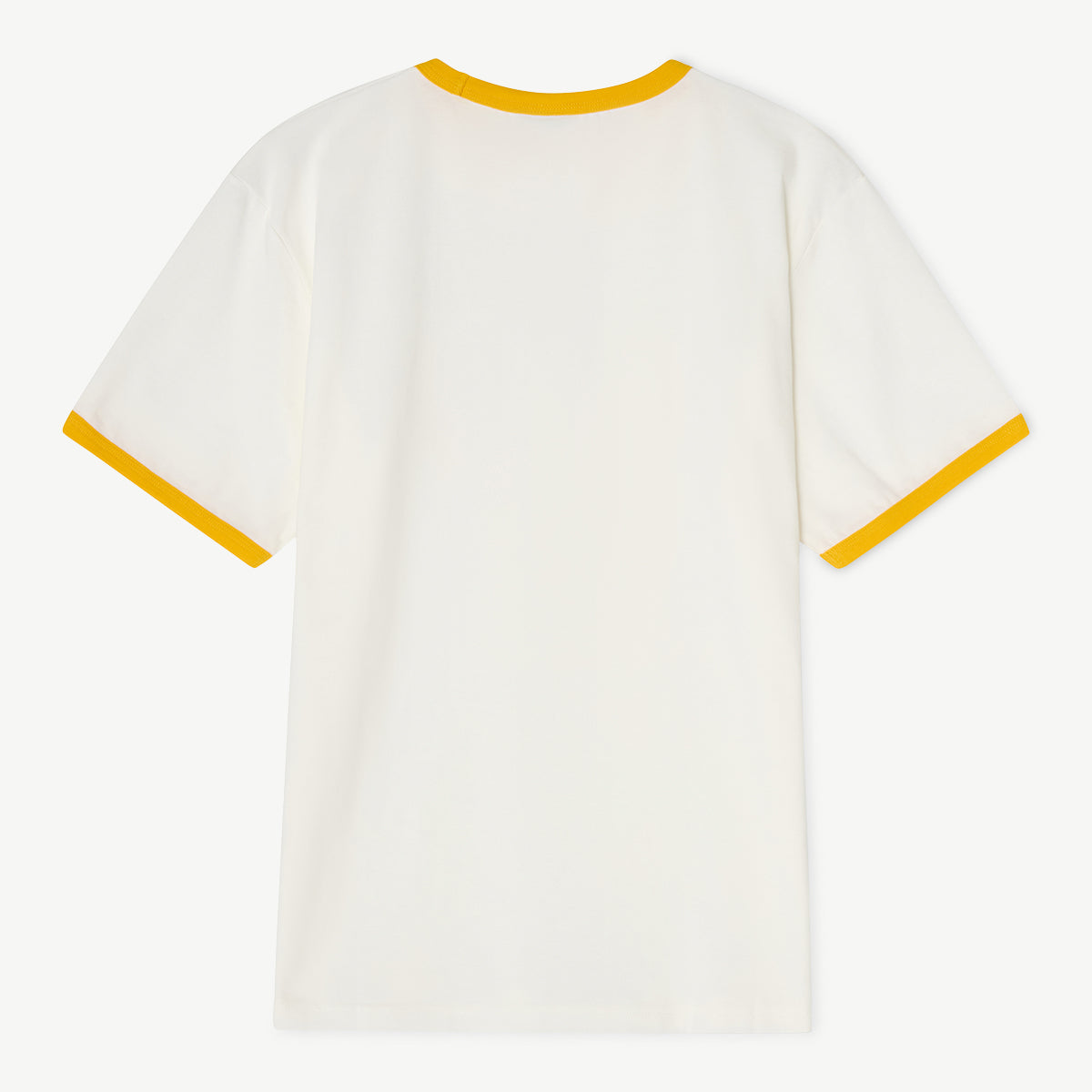 ABBA - ‘SOS’ Ringer T-shirt (Off-White/Yellow)