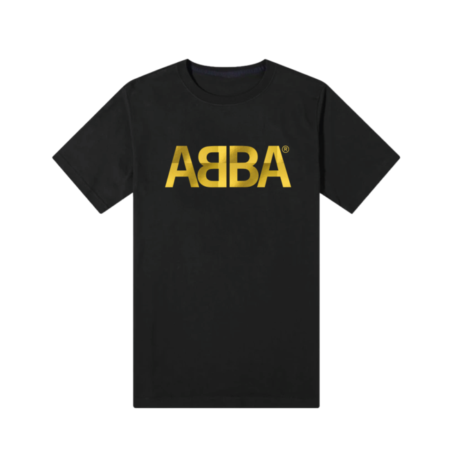 ABBA - Abba Gold: Logo Black T-Shirt