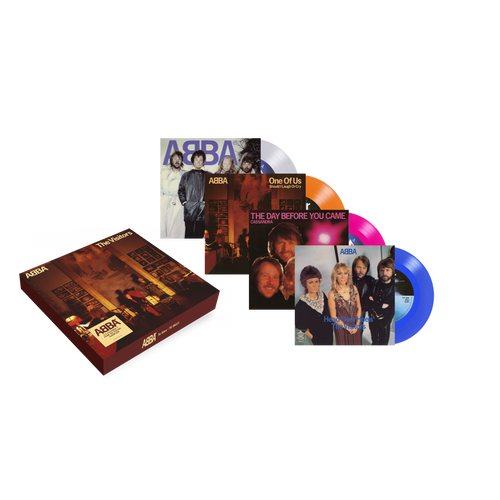 ABBA - The Visitors - The Singles: 4 x 7″ Colour Vinyl Box Set