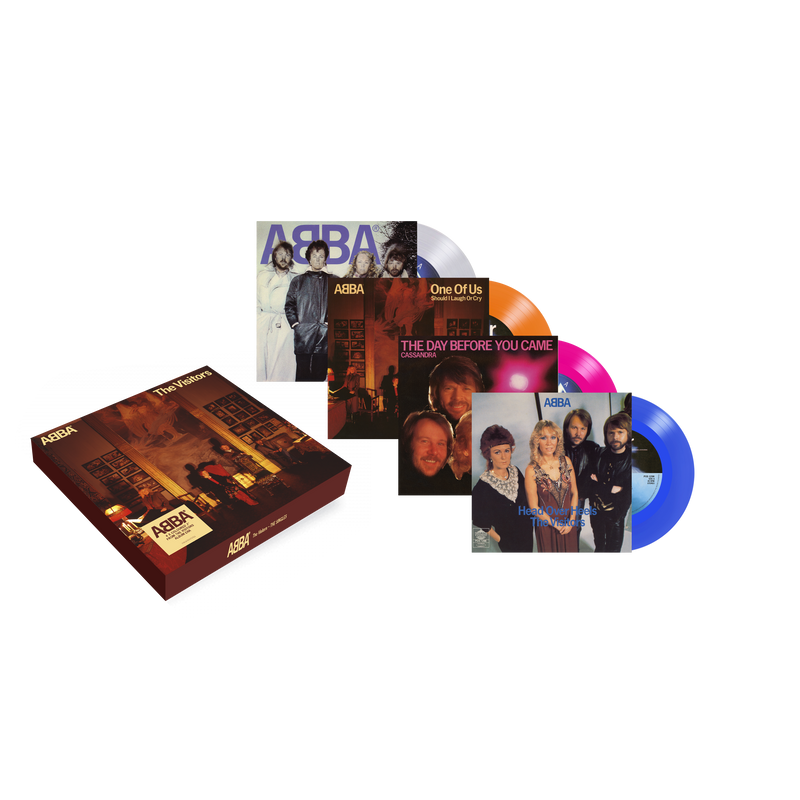 ABBA - The Visitors - The Singles: 4 x 7″ Colour Vinyl Box Set