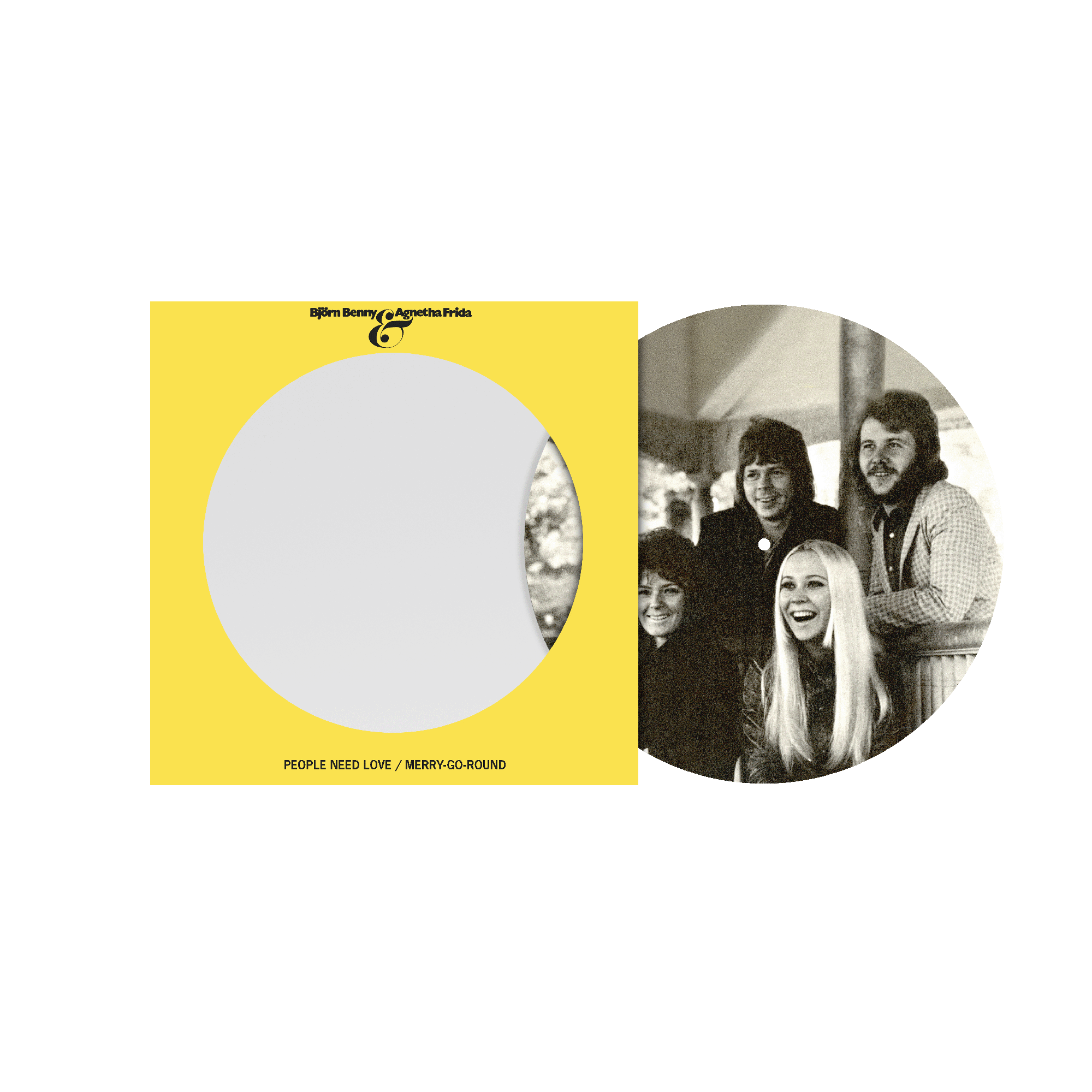 ABBA - People Need Love / Merry-Go-Round: Picture Disc Vinyl 7" Single